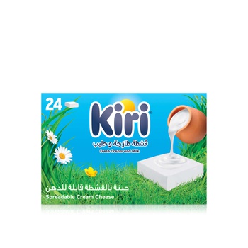 Kiri Spreadable Cream Cheese Squares x 24 400g