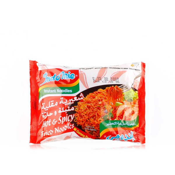 Buy Indomie instant noodles mi goreng hot & spicy 80g in UAE