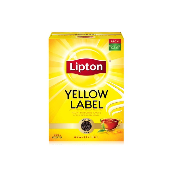 اشتري ليبتون شاي العلامة الصفراء بودرة 200 غرام في الامارات