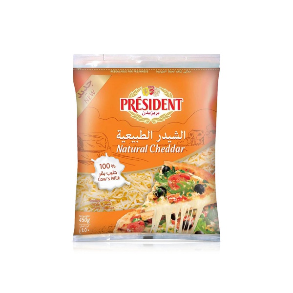 President Shredded Cheddar Cheese 450g