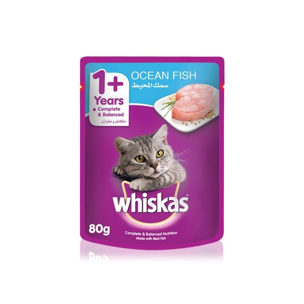 Whiskas Ocean Fish in Jelly Cat Food Pouch 80g