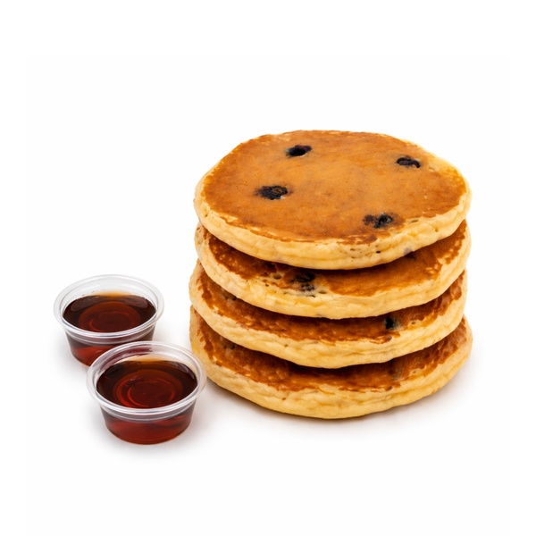 Blueberry Pancakes with Maple Syrup x 4