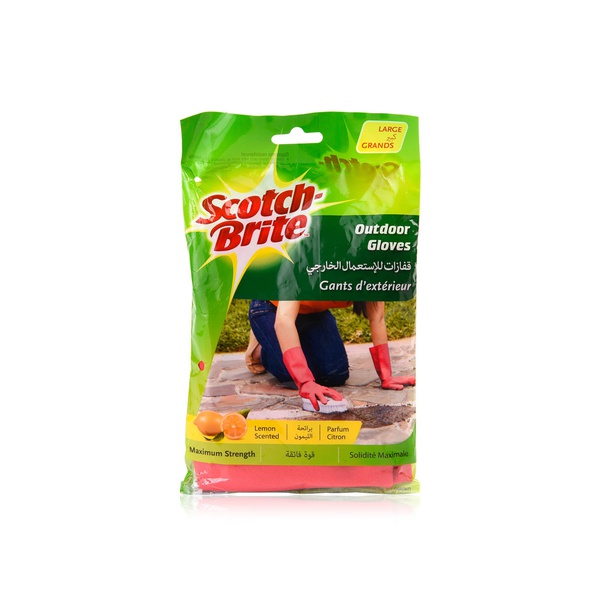 Scotch Brite Maximum Strength Lemon-Scented Outdoor Gloves Large