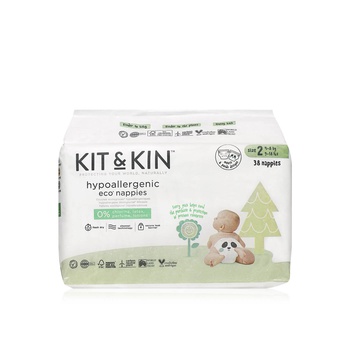 Kit & Kin Eco Diapers Size 2 - 38 Pack