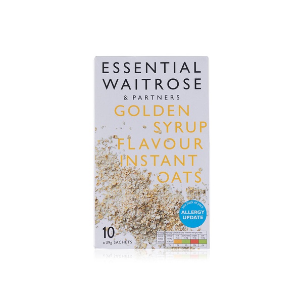 Buy Waitrose Essential Golden Syrup Instant Oats 10x39g in UAE