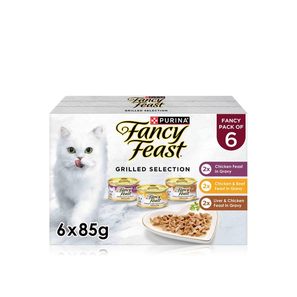 Fancy Feast Mixed Grilled Chicken Cat Food 6 x 85g