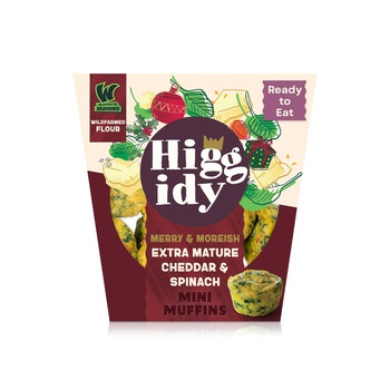 Higgidy Mature Cheddar & Spinach Mini Muffins 130g