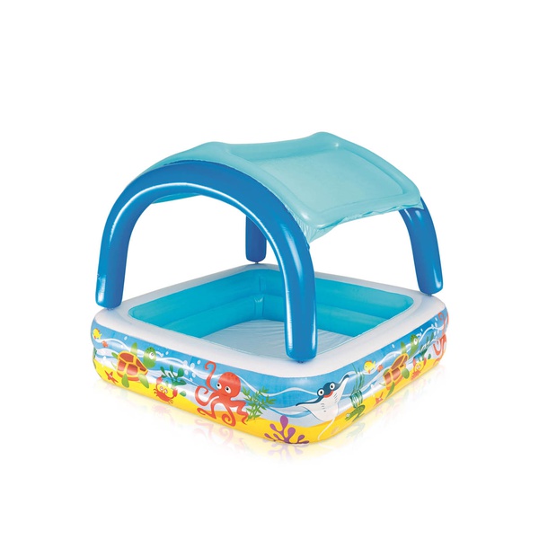 Bestway Inflatable Play Pool with Canopy 140x140x114cm