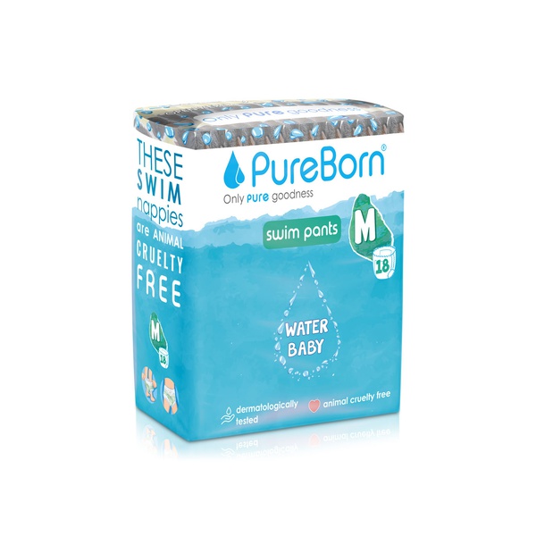 اشتري PureBorn swim nappies medium 6-11kg x18 في الامارات