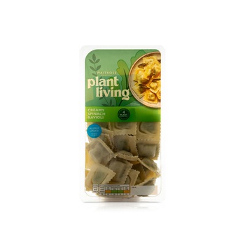 Waitrose Plant Living Creamy Spinach Ravioli 250g