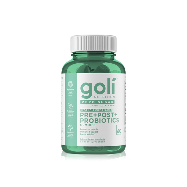 Goli Pre + Post + Probiotics Zero Sugar Gummies 180g
