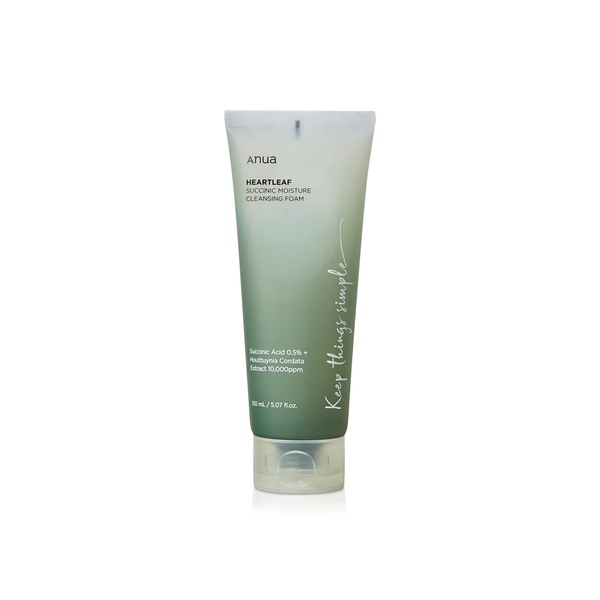 Anua Heartleaf Succinic Acid 0.5% Moisture Cleansing Foam 150ml