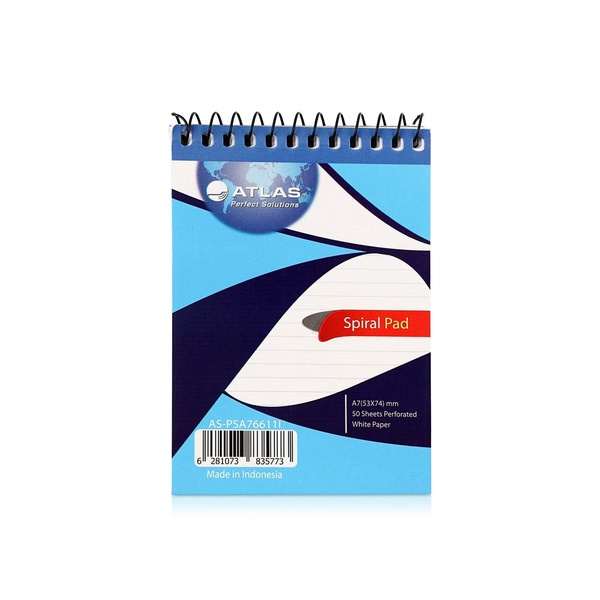 Atlas Spiral Notepad A7 50 Sheets
