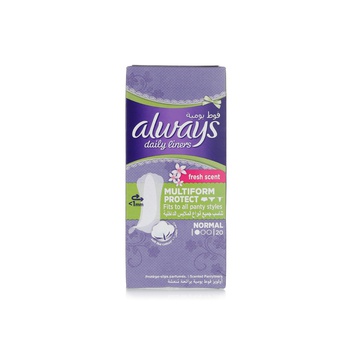 Always Multiform Protect Normal Daily Pantyliners x 20