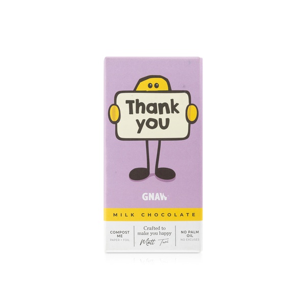 Gnaw Thank You Chocolate Bar 80g