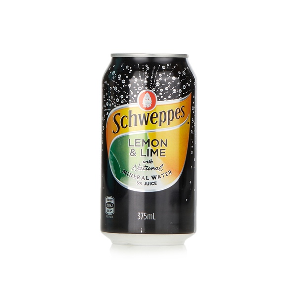 Buy Schweppes lemon and lime with natural mineral water 375ml in UAE