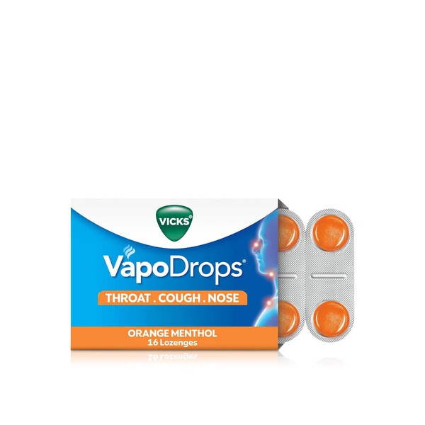 Vicks VapoDrops Orange Lozenges x 16