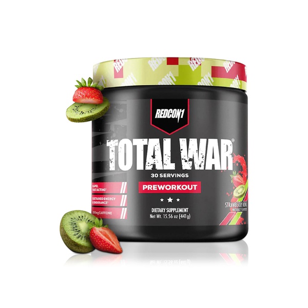 Redcon1 Total War Strawberry & Kiwi Pre Workout Supplement 447g