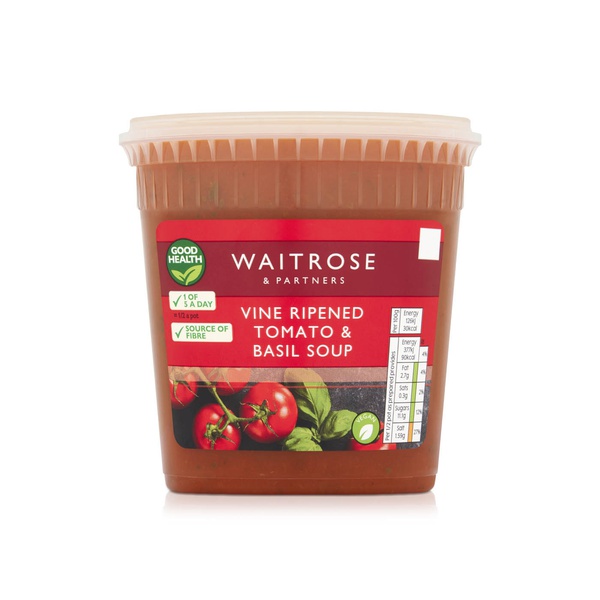 Waitrose Tomato and Fresh Basil Soup 600g
