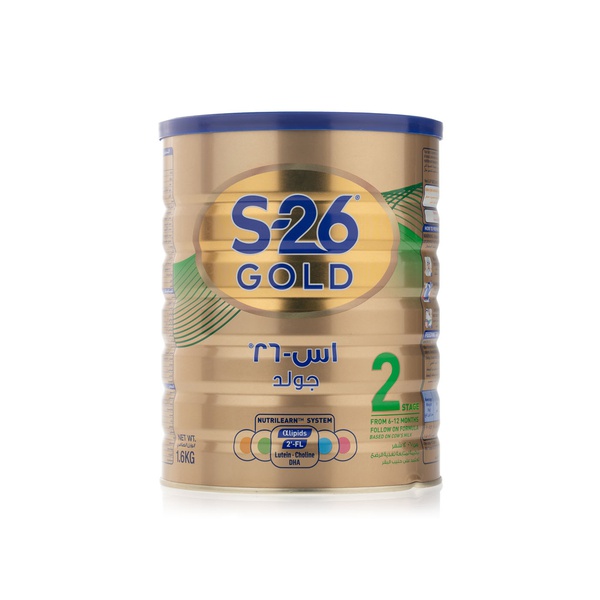 اشتري Wyeth nutrition S-26 gold stage 2, 6-12 months premium follow on formula for babies 1.6kg في الامارات