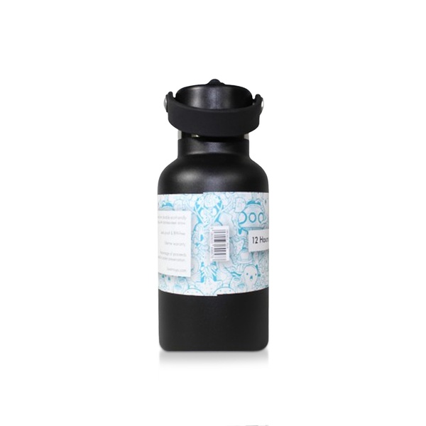 Moya Seashell Insulated and Sustainable Water Bottle Black 350ml