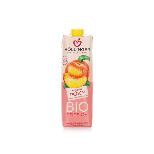 اشتري Hollinger organic peach juice 1l في الامارات