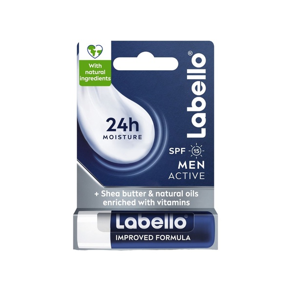 LABELLO Men Active SPF15 Shea Butter Lip Balm 4.8g