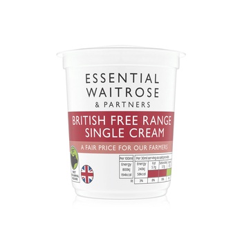 Waitrose Essential Single Cream 300ml