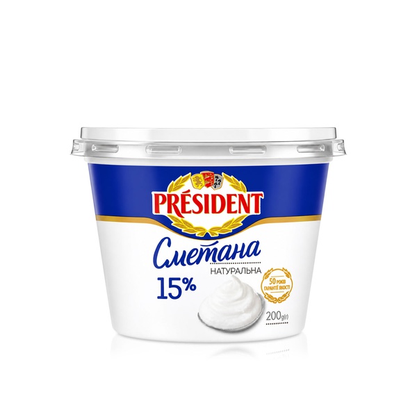 President 15% Fat Sour Cream 200g