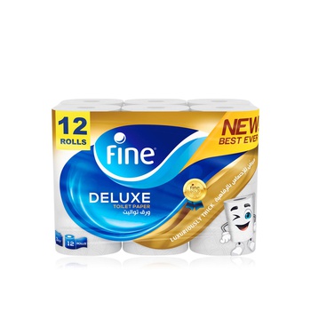 Fine Deluxe 3ply Toilet Paper x 12