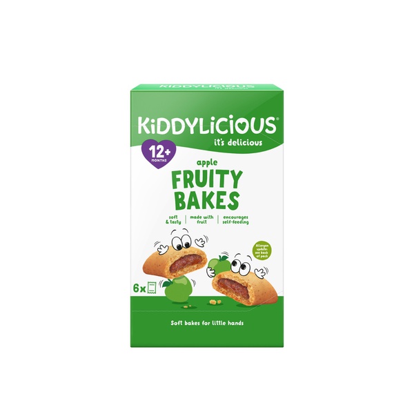 Kiddylicious Apple Fruity Bakes 12+ Months 22g x 6