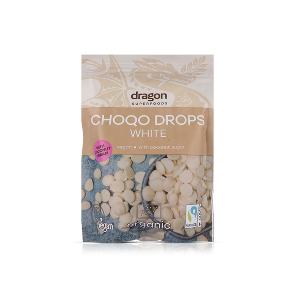Dragon Superfoods Choco Drops White Organic 200g