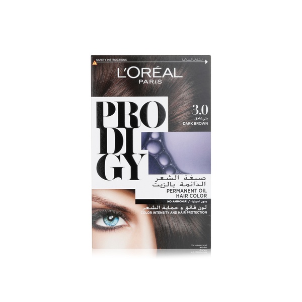 اشتري LOreal Paris Prodigy permanent no ammonia hair colour 3.0 dark brown في الامارات