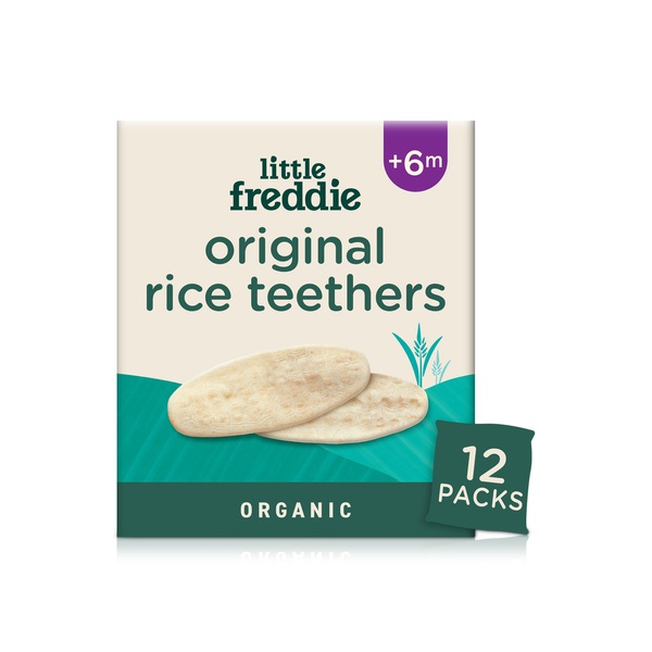 Little Freddie Organic Original Rice Teethers Baby Food Snack (+6m) 48g