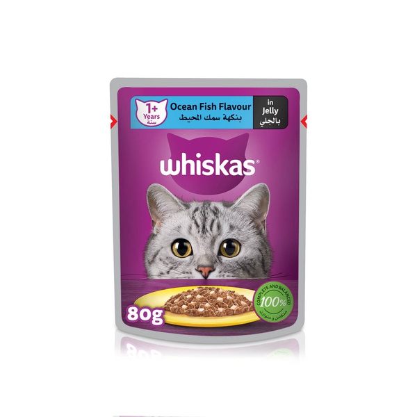 Whiskas Ocean Fish in Jelly Cat Food 80g