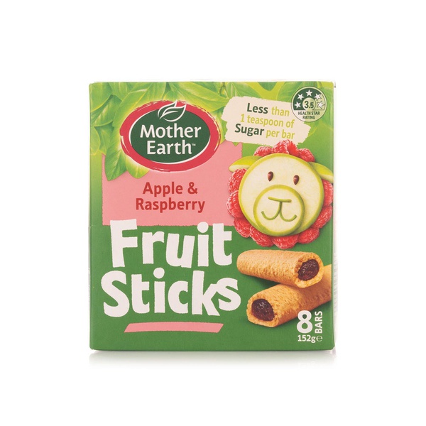 Mother Earth Apple and Raspberry Fruit Sticks 8 Pack 152g