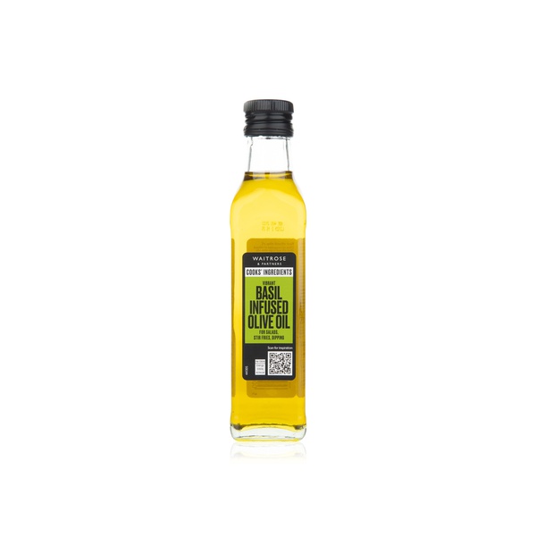 Waitrose Cooks' Ingredients Basil Infused Olive Oil 250ml