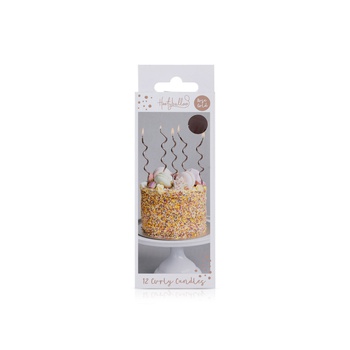 Hootyballoo Curly Rose Gold Candles x 12