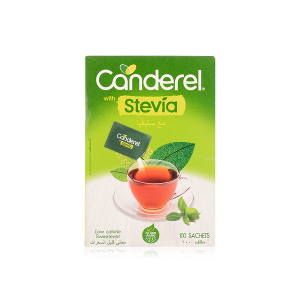 اشتري Canderel with stevia low calorie sweetener 100 sachets 200g في الامارات