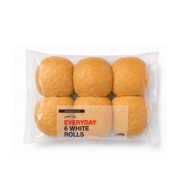 Spinneysfood White Roll x 6 420g