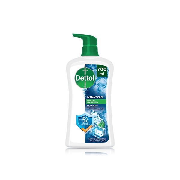Dettol Instant Cool Antibacterial Bodywash Menthol and Eucalyptus 700ml