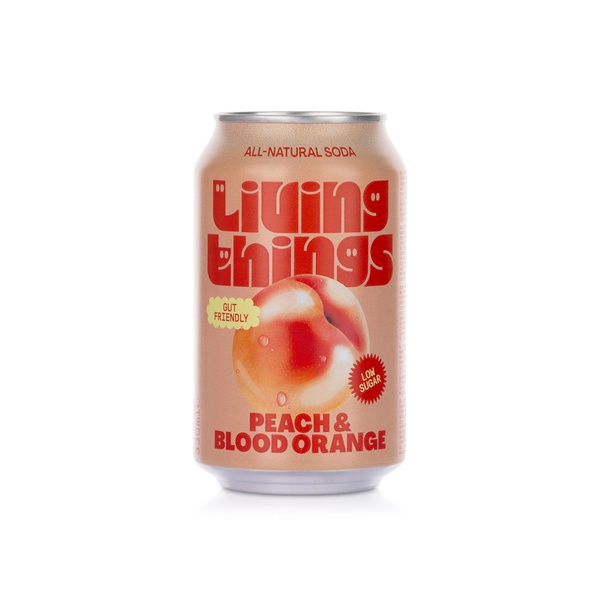 Living Peach Blood Orange Soda 330ml