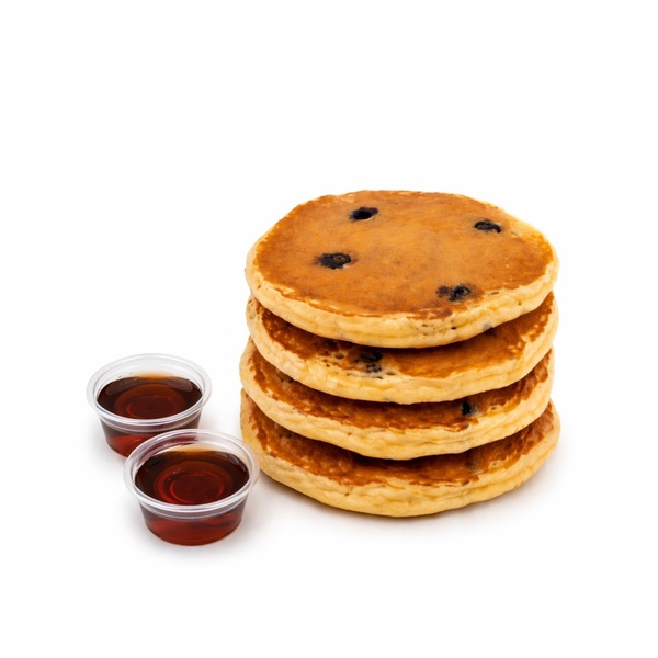 Blueberry Pancakes with Maple Syrup x 4
