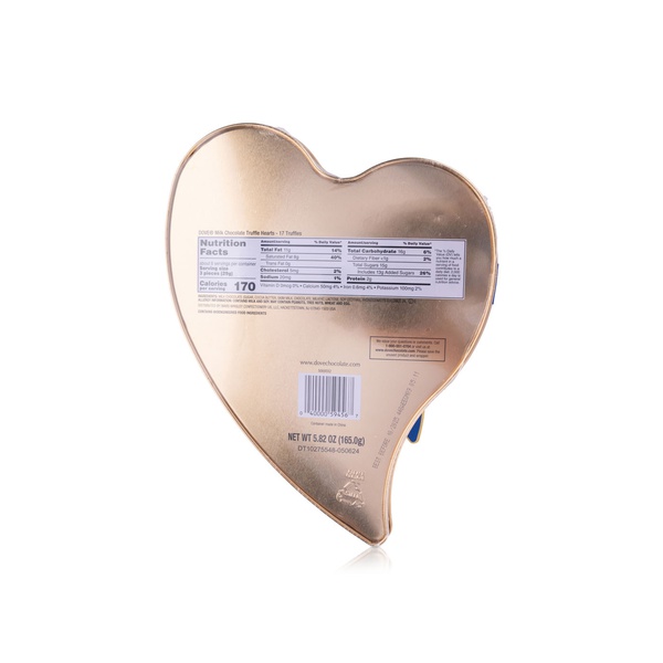 Dove Milk Chocolate Truffles Heart Tin 165g