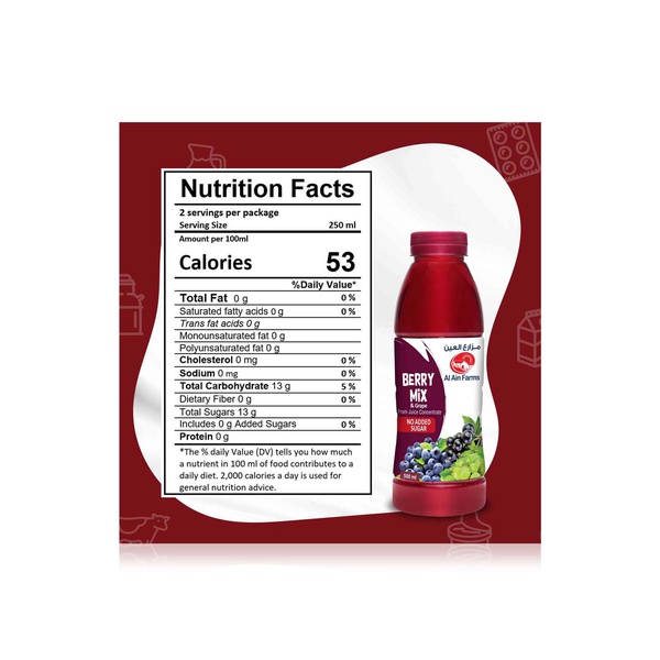 Al Ain Farms Berry Mix & Grape Nectar 500ml