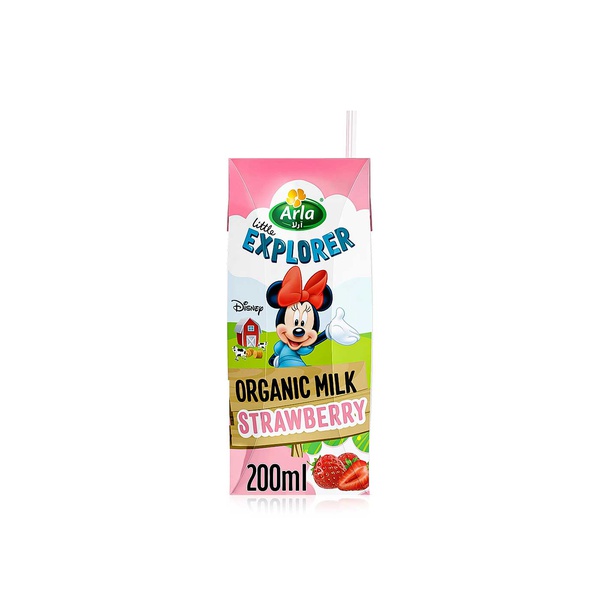 اشتري Arla Disney Organic strawberry milk 200ml في الامارات
