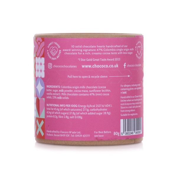Chococo Chocolate Flutter of Hearts 80g