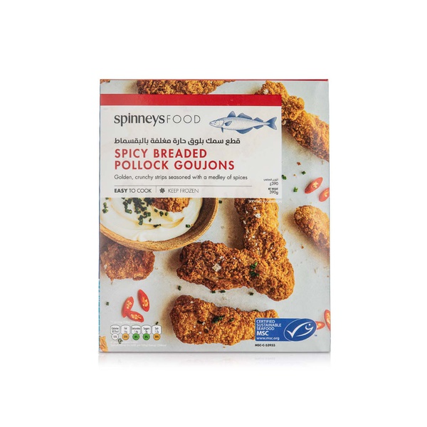 Spinneysfood Frozen Spicy Breaded Pollock Goujons 390g
