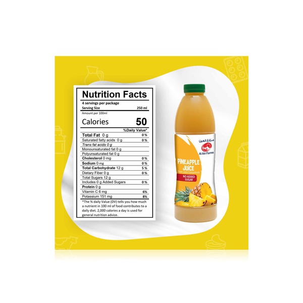 Al Ain Farms Pineapple Juice 1 litre