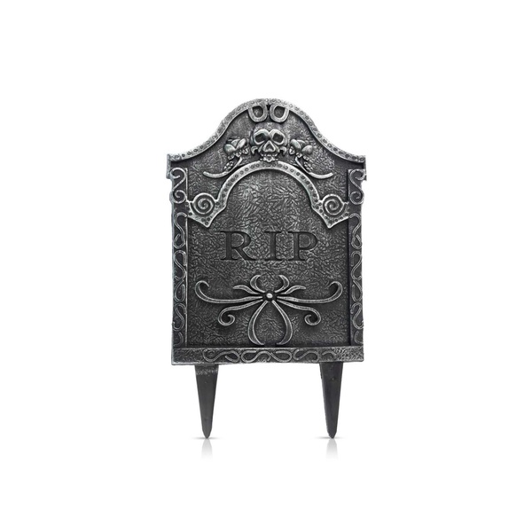 PMS Halloween Plastic Tombstone with Sticker 24cm
